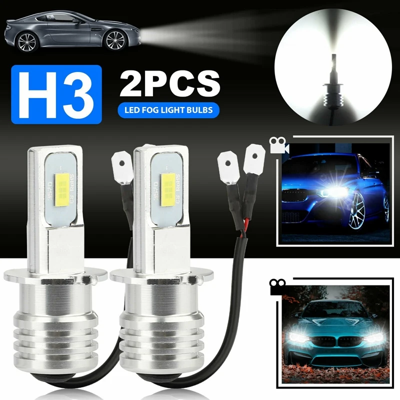 2X H3 Super Bright LED Headlight Fog Light Driving Lamp Bulb Kit 6000K White 100W
2X H3 Super Bright LED Headlight Fog Light Driving Lamp Bulb Kit 6000K White 100W