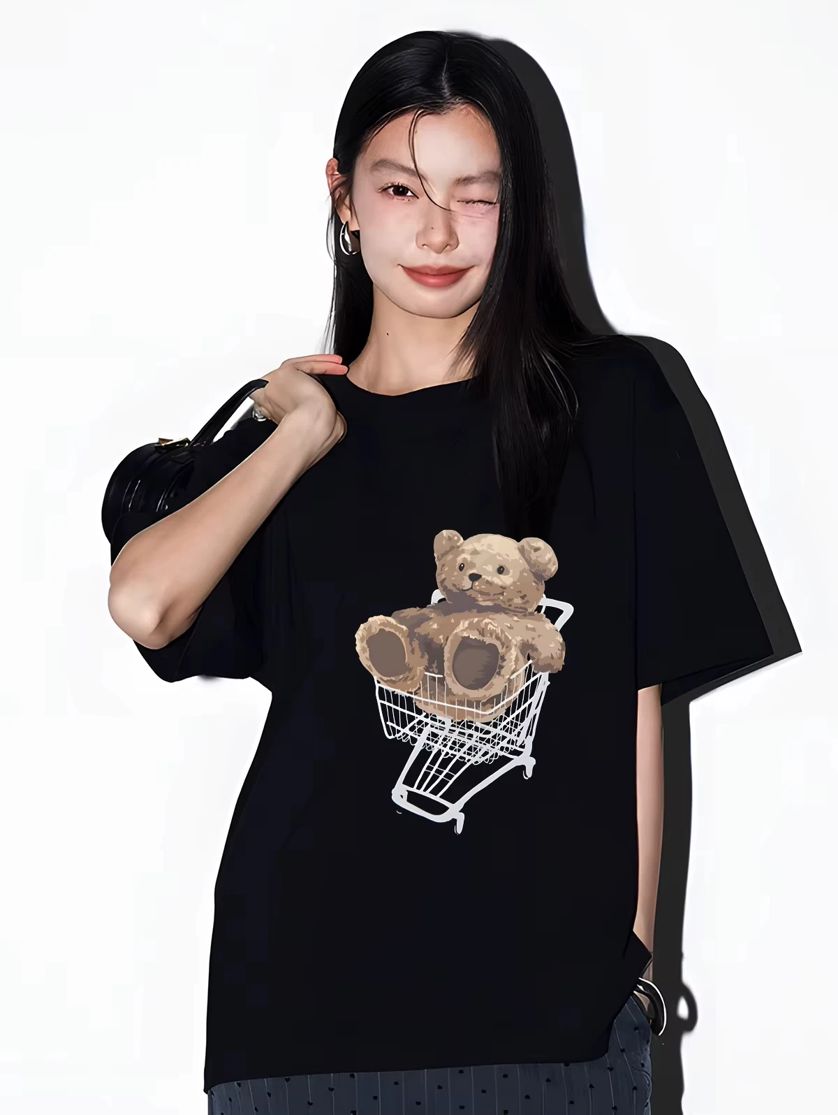 Y2K Korean Japanese Fashion Super Large Street Cartoon Bear Printed T-shirt Men's and Women's Short sleeved Top T-shirt Oversize
Y2K Korean Japanese Fashion Super Large Street Cartoon Bear Printed T-shirt Men's and Women's Short sleeved Top T-shirt Oversize