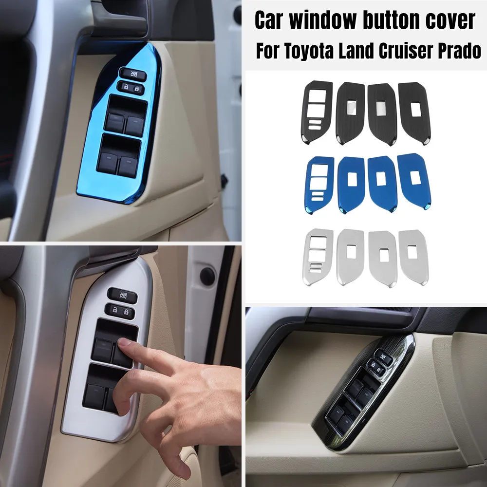 For Toyota Land Cruiser Prado 150 2010 2011 2012 2013-2020 Stainless Steel Interior Mouldings LHD Power Window Switch Cover Trim
For Toyota Land Cruiser Prado 150 2010 2011 2012 2013-2020 Stainless Steel Interior Mouldings LHD Power Window Switch Cover Trim