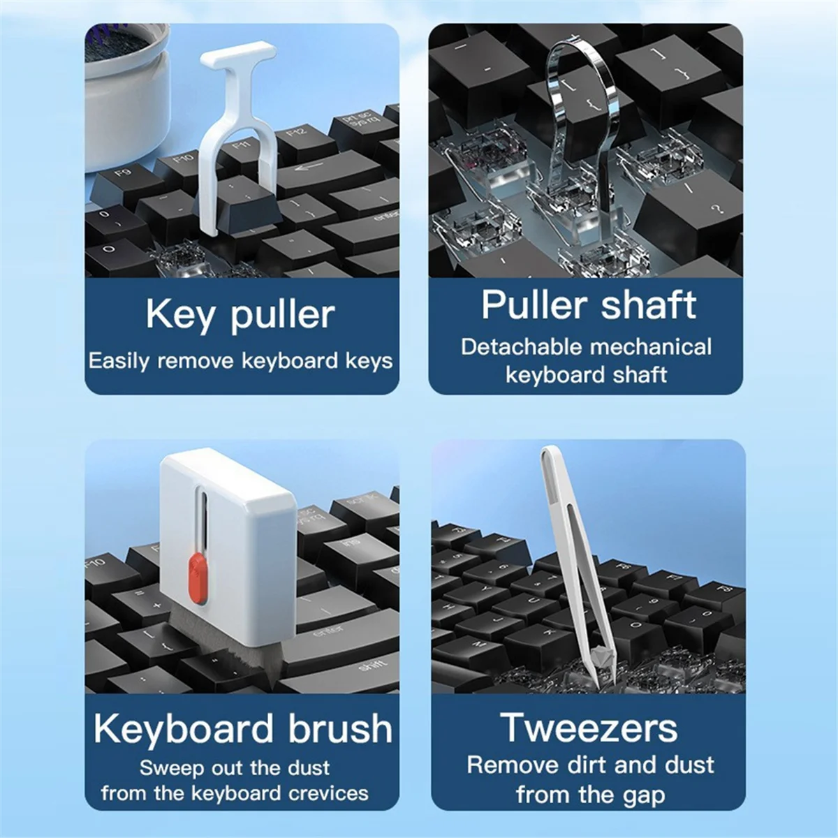 ARY-f32-in-1 Digital Cleaning Tool Set Multifunctional Phone Camera Headphones Keyboard Cleaning Brush Dust Removal
ARY-f32-in-1 Digital Cleaning Tool Set Multifunctional Phone Camera Headphones Keyboard Cleaning Brush Dust Removal