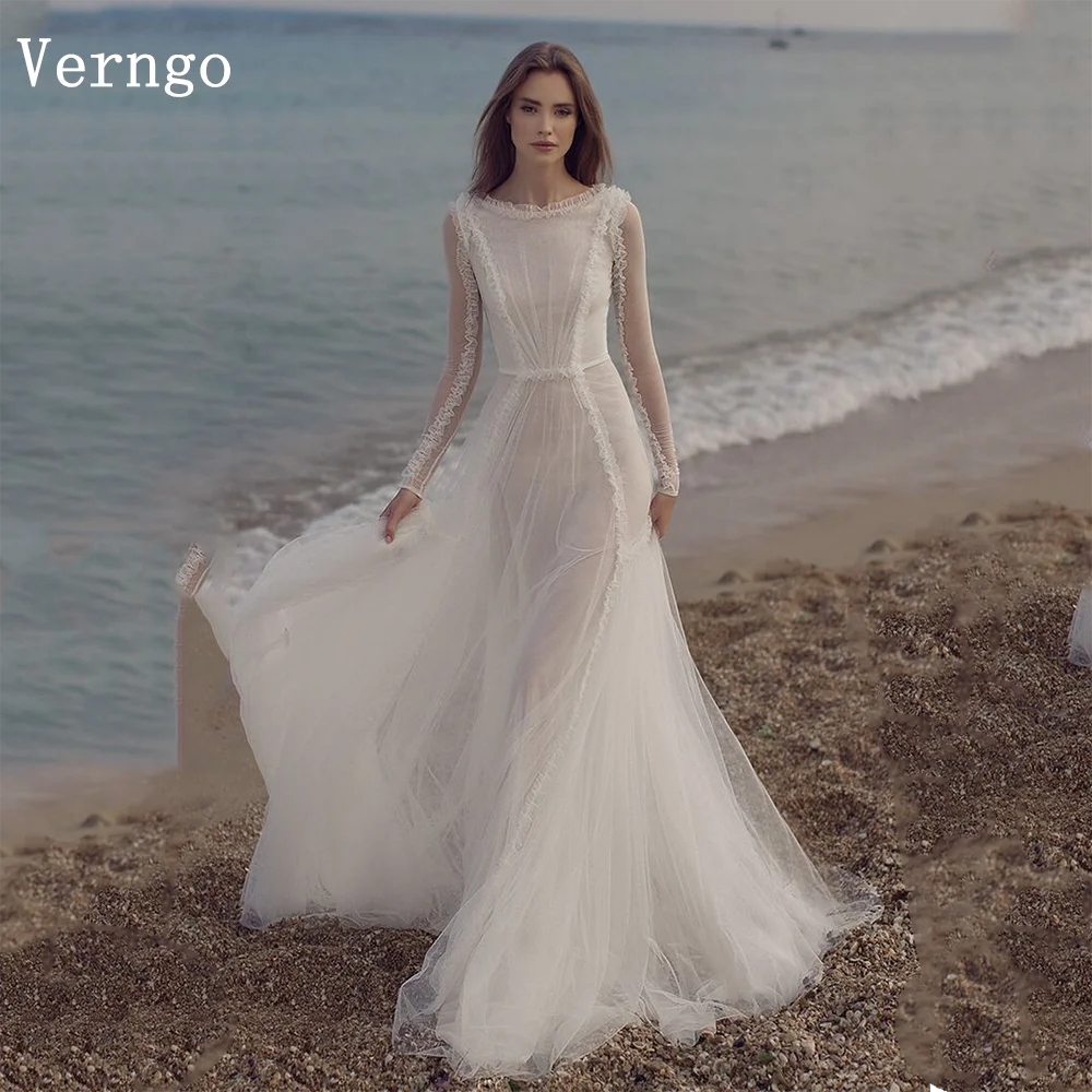 Verngo Lvory Тюлевое вечернее платье с круглым вырезом и длинными рукавами, трапециевидные платья для выпускного вечера, женские элегантные платья для торжественных случаев по индивидуальному заказу
Verngo Lvory Тюлевое вечернее платье с круглым вырезом и длинными рукавами, трапециевидные платья для выпускного вечера, женские элегантные платья для торжественных случаев по индивидуальному заказу