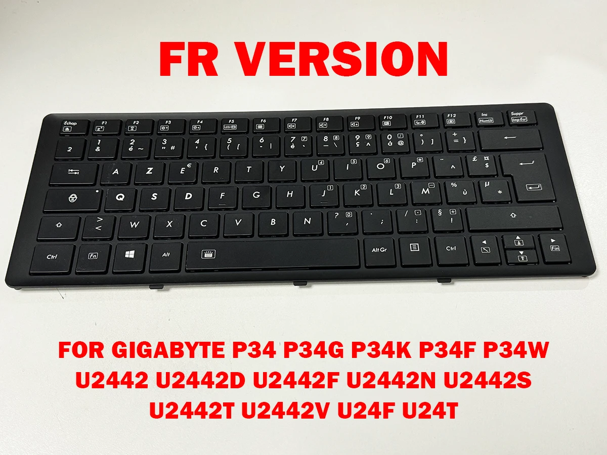 Клавиатура для ноутбука Gigabyte P34 P34G P34K P34F P34W U2442 U2442D U2442F U2442N U2442S U2442T U2442V U24F U24T FR Версия
Клавиатура для ноутбука Gigabyte P34 P34G P34K P34F P34W U2442 U2442D U2442F U2442N U2442S U2442T U2442V U24F U24T FR Версия