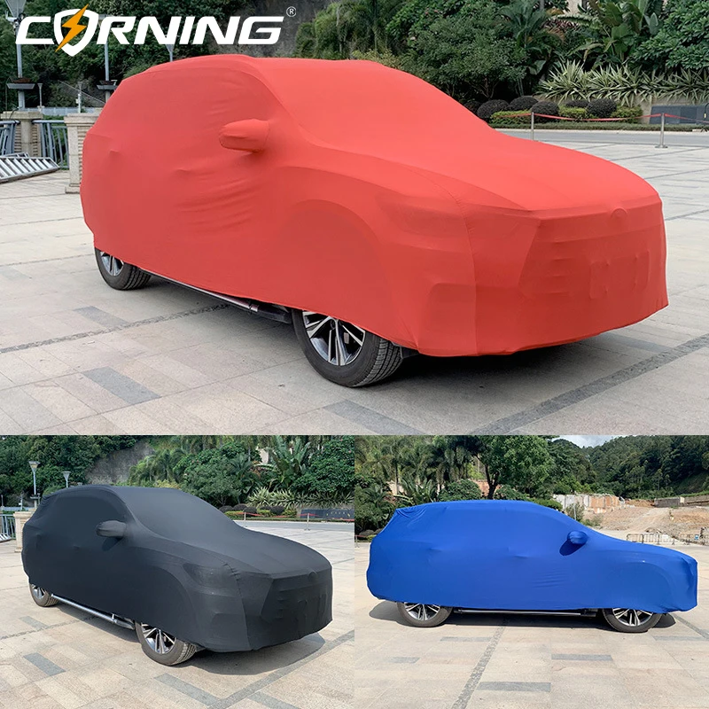 Universal Car Cover Customize Logo Stretch Fabric Covers Beauty Styling Sunproof Dustproof Resistant Protection for BMW Benz
Universal Car Cover Customize Logo Stretch Fabric Covers Beauty Styling Sunproof Dustproof Resistant Protection for BMW Benz