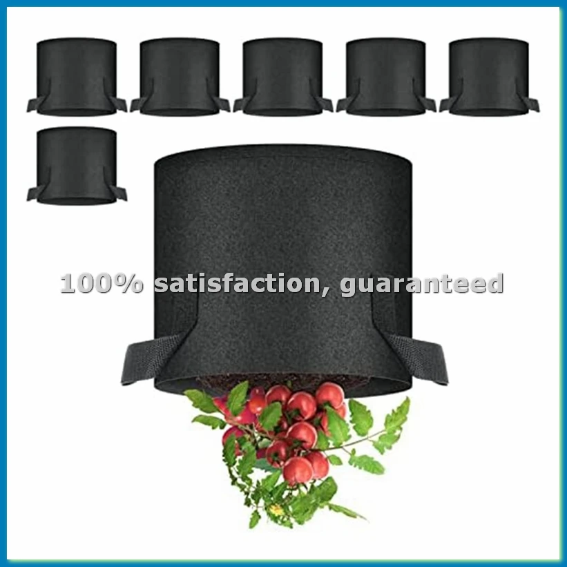 7-Pack 7 Gallon Grow Bags, Aeration Nonwoven Fabric Plant Pots with Handles, Heavy Duty Gardening Planter for Potato-AT48
7-Pack 7 Gallon Grow Bags, Aeration Nonwoven Fabric Plant Pots with Handles, Heavy Duty Gardening Planter for Potato-AT48