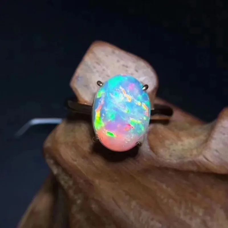 925 Sterling Silver Rings Colorful Oval Opal Rings Fashion Natural Australian Opal Wedding Rings Ladies Luxury Jewelry
925 Sterling Silver Rings Colorful Oval Opal Rings Fashion Natural Australian Opal Wedding Rings Ladies Luxury Jewelry