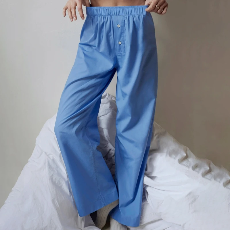 Casual Loose Wide Leg Pants Solid Color/Stripe Print Elastic Waist Trousers Women Fashion Work Office Streetwear Lounge Outfits
Casual Loose Wide Leg Pants Solid Color/Stripe Print Elastic Waist Trousers Women Fashion Work Office Streetwear Lounge Outfits