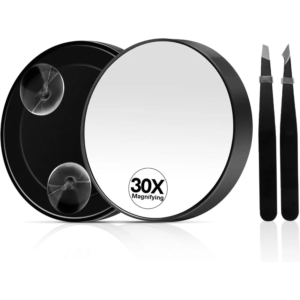 Makeup Mirror, With Suction Cup, 30X Magnifying, Travel Makeup Mirrors with Precise Tweezers, 3.5 Inches, Compact Mirrors
Makeup Mirror, With Suction Cup, 30X Magnifying, Travel Makeup Mirrors with Precise Tweezers, 3.5 Inches, Compact Mirrors