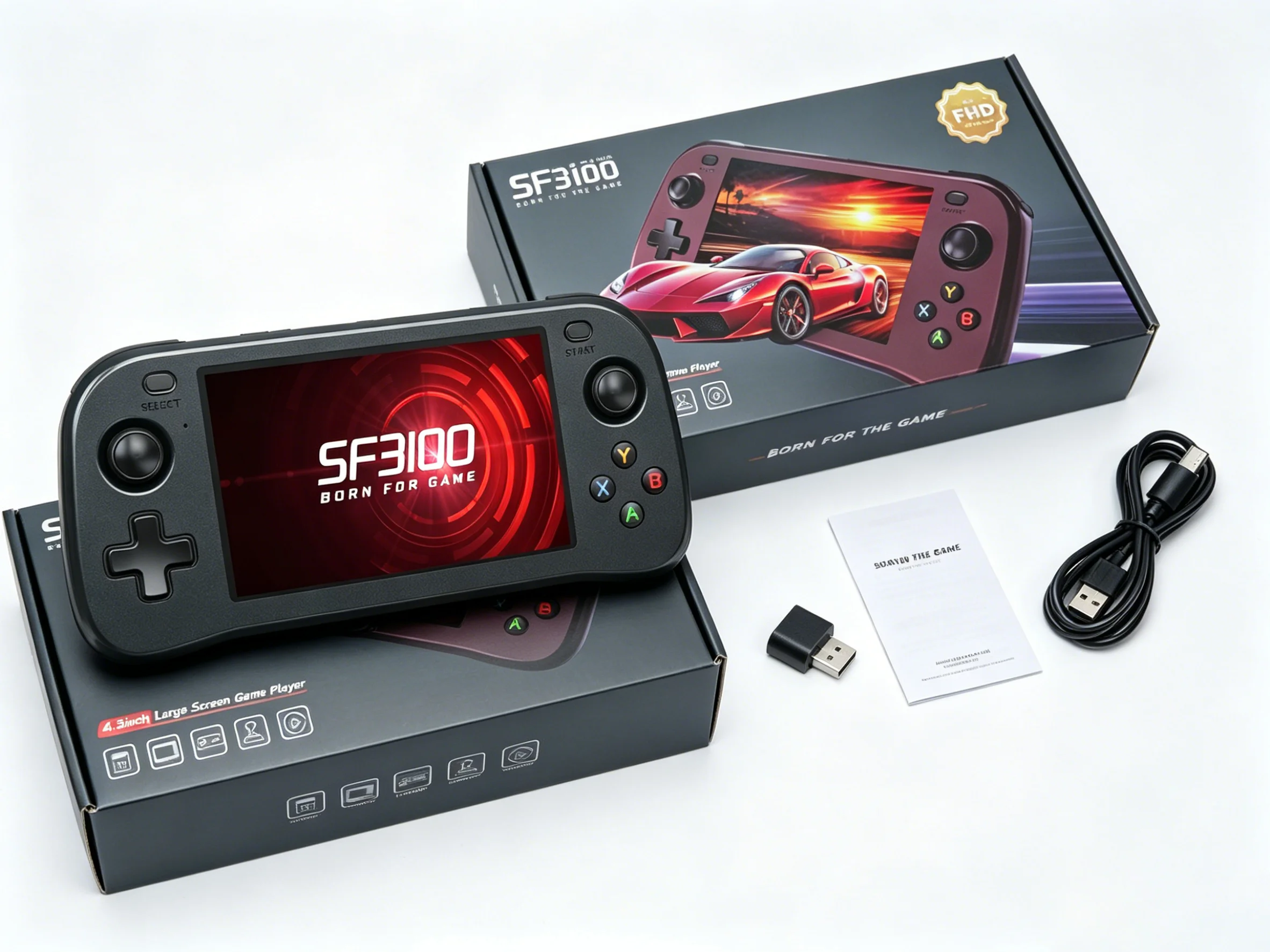 FLLAPT Portable Retro Game Console SF3100 With 4.5" IPS HD Screen,3000mAh Battery Handheld Video Console Support 14 Emulators
FLLAPT Portable Retro Game Console SF3100 With 4.5" IPS HD Screen,3000mAh Battery Handheld Video Console Support 14 Emulators