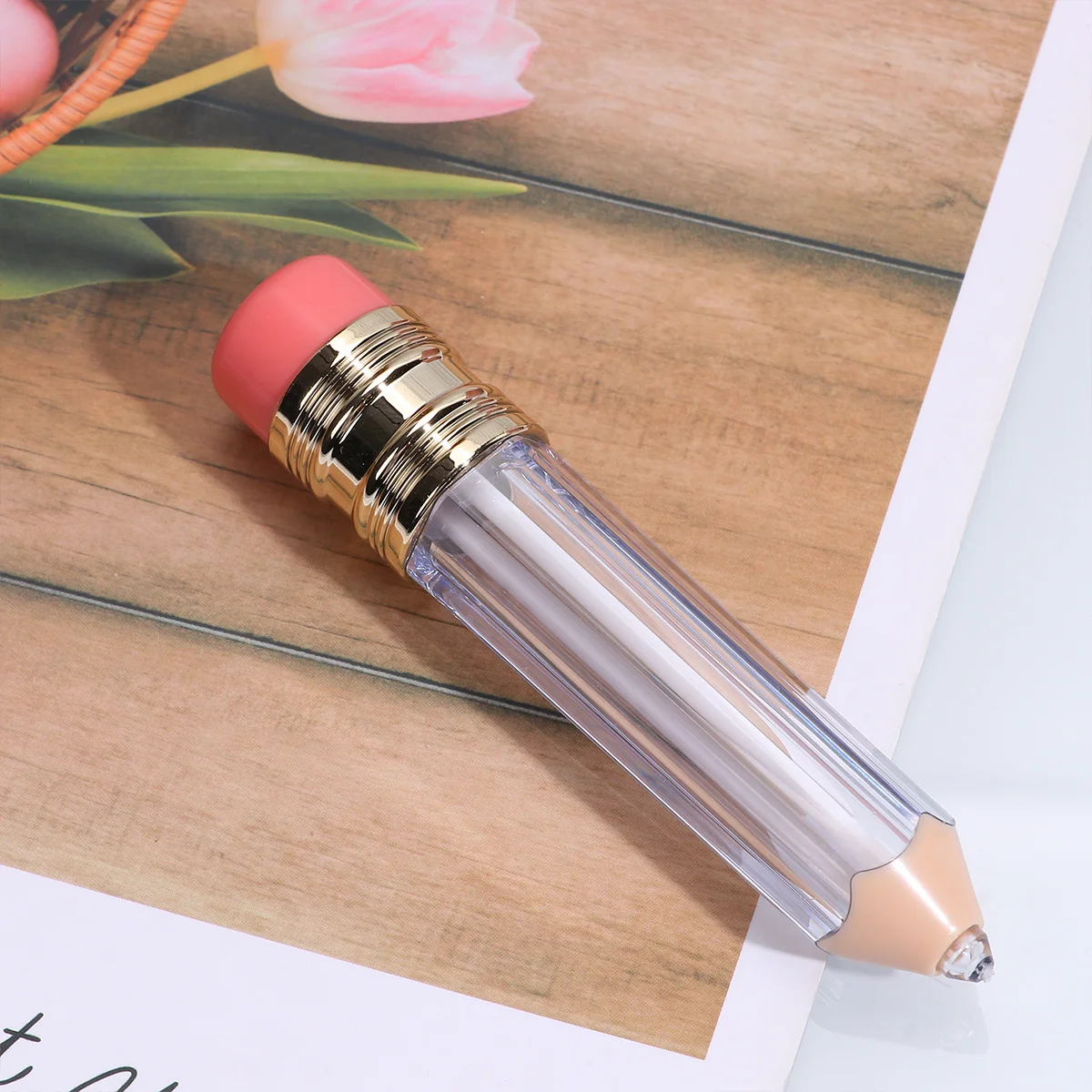 3Pcs Lip Gloss Container Pencil Shape Portable Durable DIY Subpackaging for Water-Based Products (Red) Lip Tube
3Pcs Lip Gloss Container Pencil Shape Portable Durable DIY Subpackaging for Water-Based Products (Red) Lip Tube