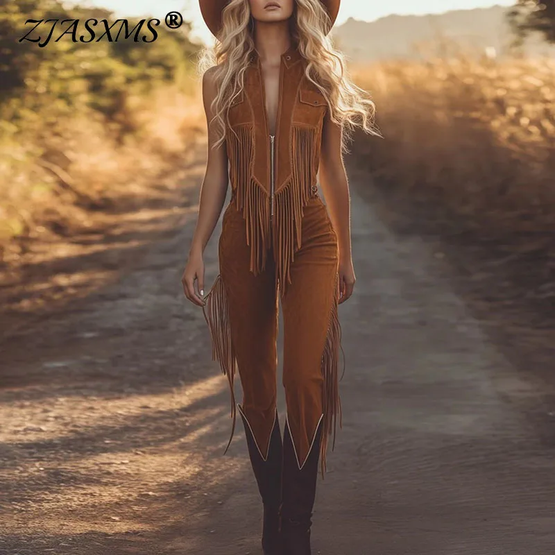 BWQ вестерн женская одежда ретро однотонный замшевый жилет комбинезон сексуальный глубокий v-образный вырез на молнии с кисточками комбинезон комбинезон без рукавов
BWQ вестерн женская одежда ретро однотонный замшевый жилет комбинезон сексуальный глубокий v-образный вырез на молнии с кисточками комбинезон комбинезон без рукавов