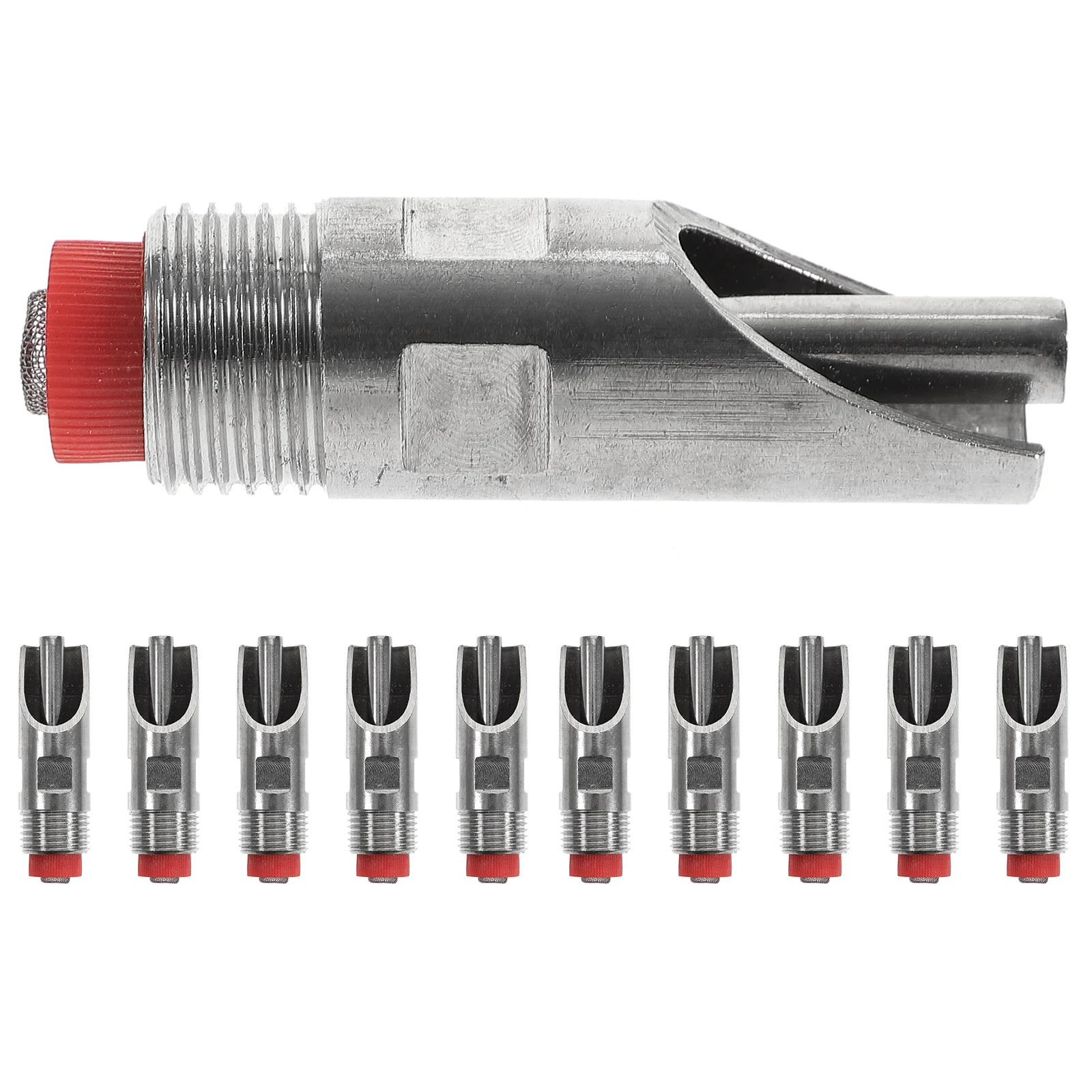 10 Pcs Pig Waterer Livestock Trough Piglets Feeding Tools Chicken Drinker Polyethylene Stainless Steel
10 Pcs Pig Waterer Livestock Trough Piglets Feeding Tools Chicken Drinker Polyethylene Stainless Steel