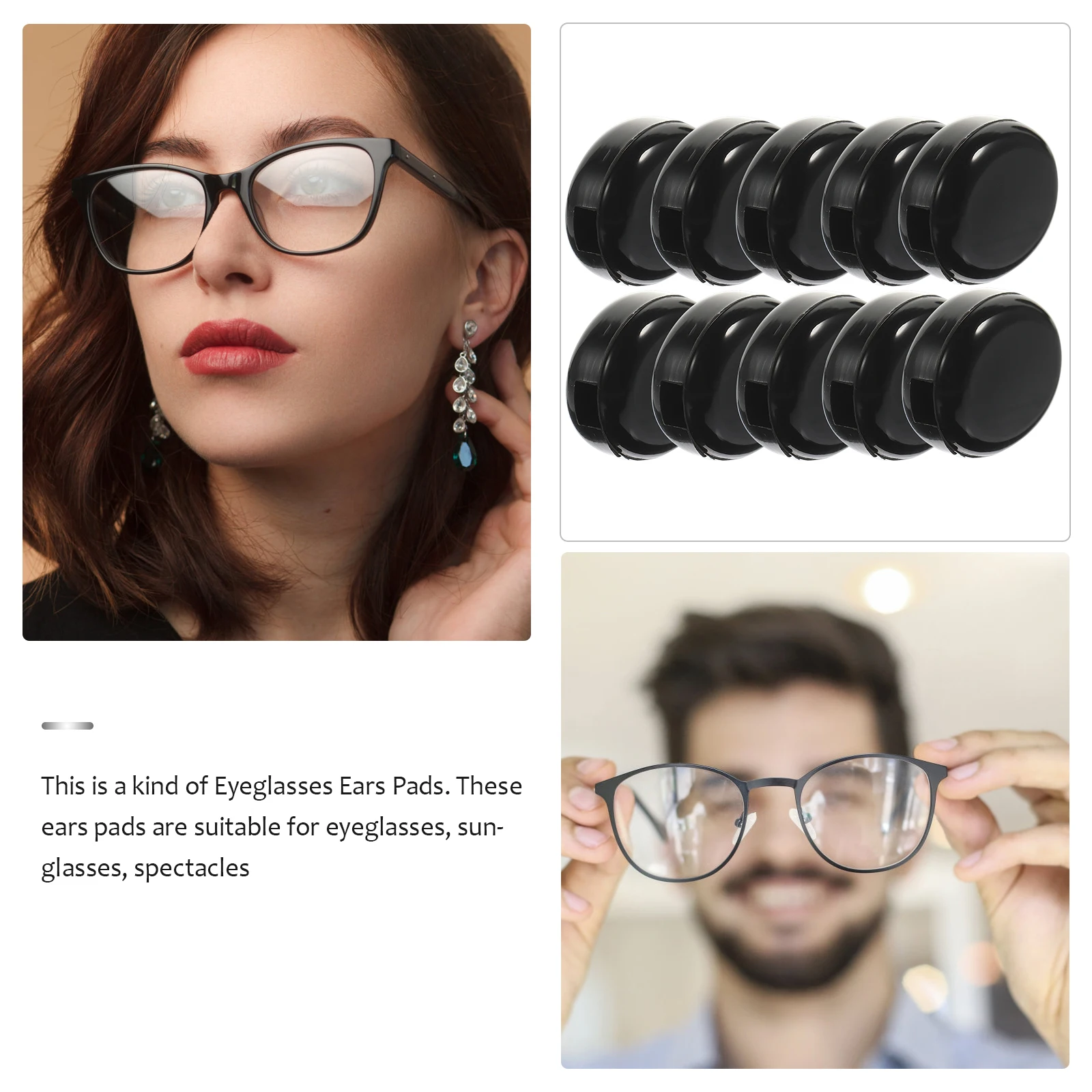 20 Pairs Silicone Glasses Ears Pads Non Glasses Frame Pads Slip Eyeglass Frame Support Replaceable Comfortable Durable
20 Pairs Silicone Glasses Ears Pads Non Glasses Frame Pads Slip Eyeglass Frame Support Replaceable Comfortable Durable