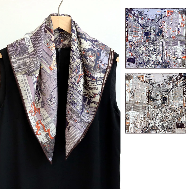 AB Sided Scarf Luxury Designer Wool Silk Blend Scarf Hems Hand Rolled Shawls Scarves Bandanas Hair Neck Accessories 65CM
AB Sided Scarf Luxury Designer Wool Silk Blend Scarf Hems Hand Rolled Shawls Scarves Bandanas Hair Neck Accessories 65CM