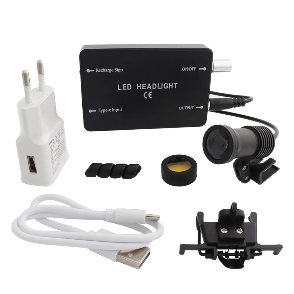 5W Headlight Filter Part for Dental Loupes Magnification Binocular Magnifier Dentistry USB Battery with Belt Clip EU Charger
5W Headlight Filter Part for Dental Loupes Magnification Binocular Magnifier Dentistry USB Battery with Belt Clip EU Charger