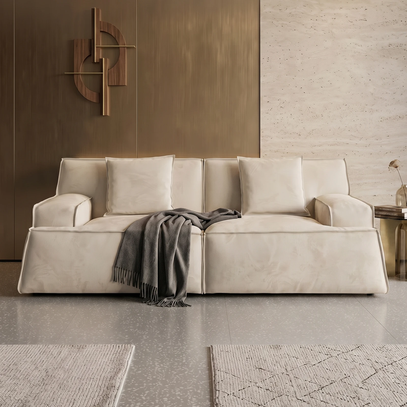 #Modular Frosted Leather Upholstered Corner Sofa Set Square Design for Hotel Apartment Villa Use
#Modular Frosted Leather Upholstered Corner Sofa Set Square Design for Hotel Apartment Villa Use