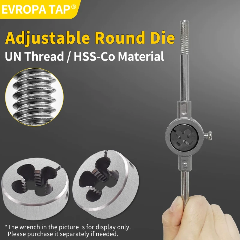 EVROPA 1pc AR-D HSS-Co Round Die – Right Hand UNC Alloy Steel Threading Die for Metal Cutting UNS3/8-40 UNS3/8-32~UNC1/8
EVROPA 1pc AR-D HSS-Co Round Die – Right Hand UNC Alloy Steel Threading Die for Metal Cutting UNS3/8-40 UNS3/8-32~UNC1/8