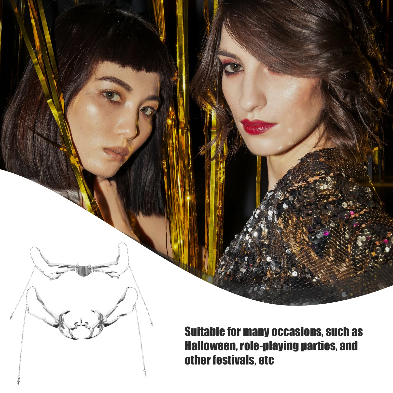 1 комплект, маска в стиле панк, маскарадная металлическая цепочка, аксессуар для лица для Хэллоуина, костюм, вечерние, женский карнавальный фестиваль, танцевальный реквизит 
1 комплект, маска в стиле панк, маскарадная металлическая цепочка, аксессуар для лица для Хэллоуина, костюм, вечерние, женский карнавальный фестиваль, танцевальный реквизит