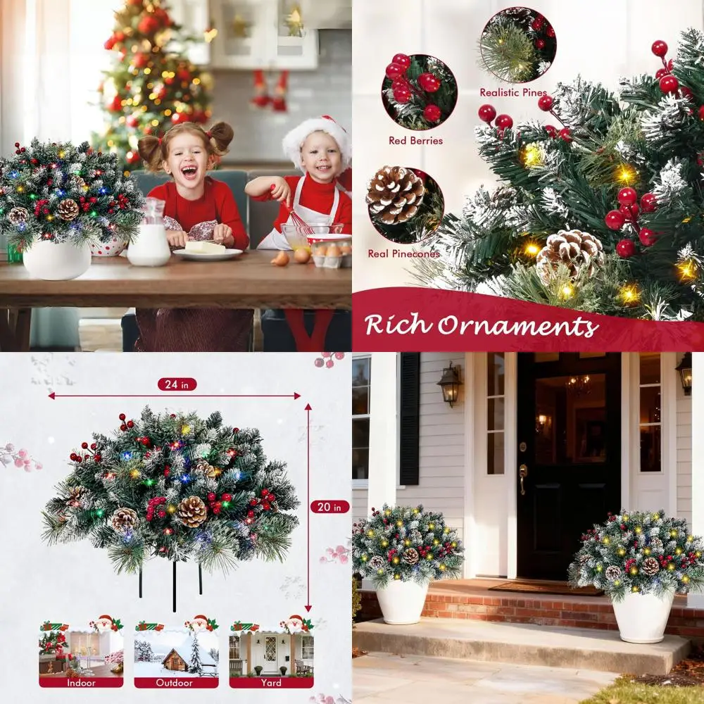 Наполнители для рождественских урн с многоцветной подсветкой на батарейках, декоративные конусы и ягоды, упаковка из 2 предметов для праздничных дисплеев на открытом воздухе
Наполнители для рождественских урн с многоцветной подсветкой на батарейках, декоративные конусы и ягоды, упаковка из 2 предметов для праздничных дисплеев на открытом воздухе