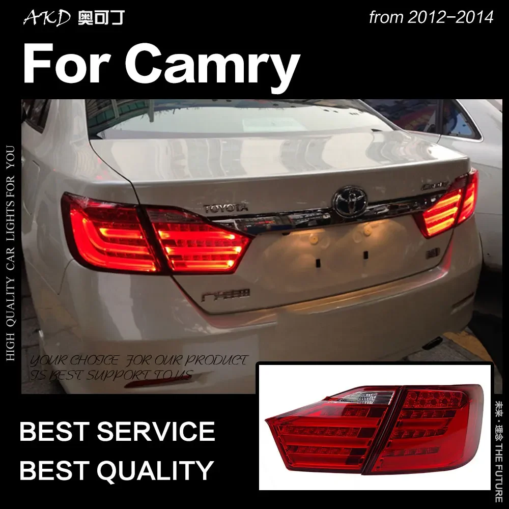 AKD Car Styling for Toyota Camry Tail Lights 2012-2014 Camry V50 LED Tail Lamp LED DRL Signal Brake Reverse auto Accessories
AKD Car Styling for Toyota Camry Tail Lights 2012-2014 Camry V50 LED Tail Lamp LED DRL Signal Brake Reverse auto Accessories