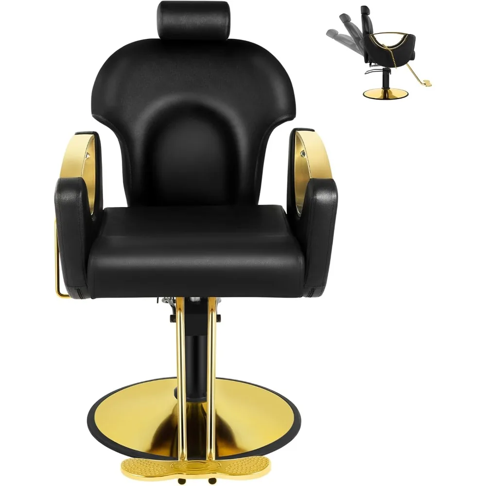 Barber Chair Salon Chair, Styling Chair for Hair Stylist Reclining 360° Swivel Adjustable Headrest Hydraulic Hair Armchair
Barber Chair Salon Chair, Styling Chair for Hair Stylist Reclining 360° Swivel Adjustable Headrest Hydraulic Hair Armchair