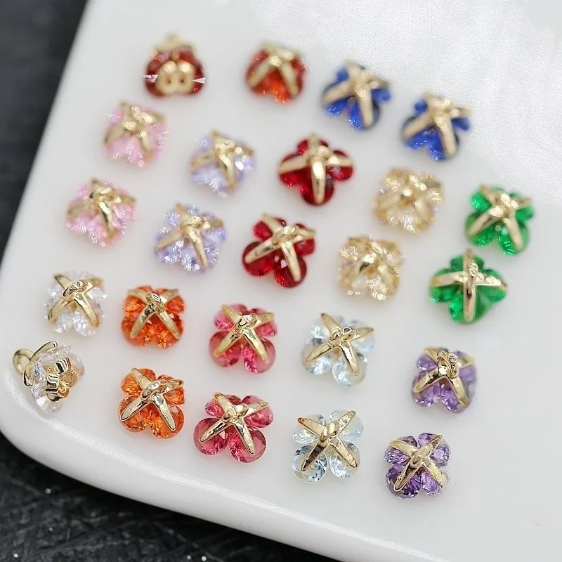 6PCS 14K gold plated Embedded Glass Rose Pendant Necklace,3D Flower Charms for DIY Jewelry Earrings Bracelets Accessories
6PCS 14K gold plated Embedded Glass Rose Pendant Necklace,3D Flower Charms for DIY Jewelry Earrings Bracelets Accessories