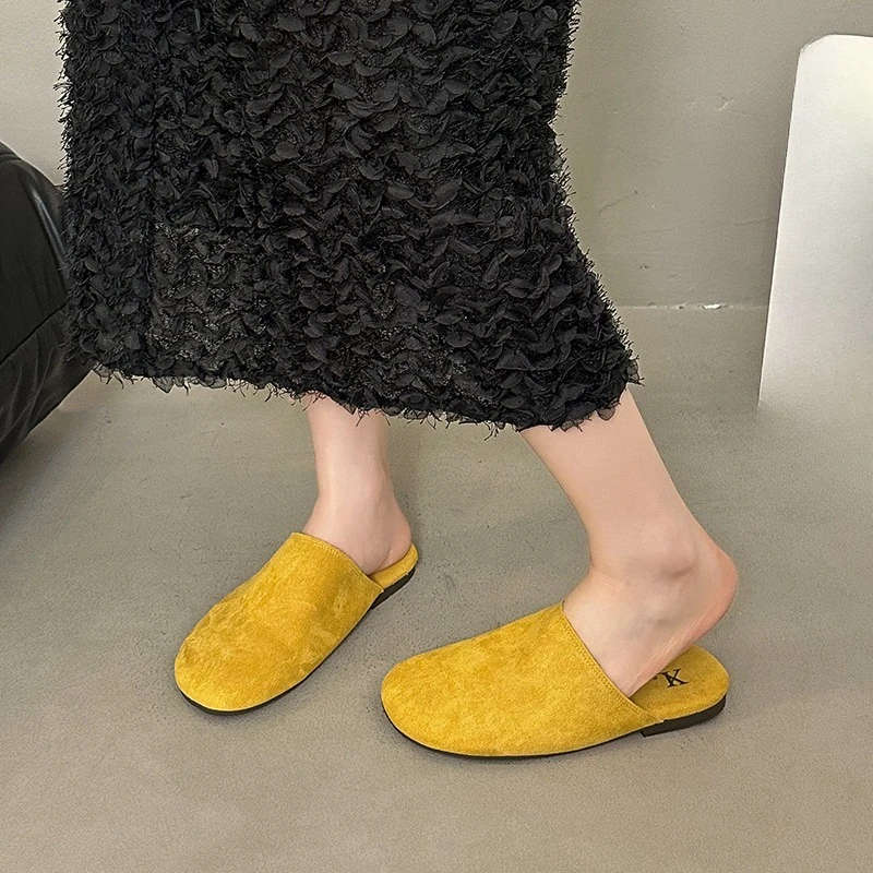Slippers for Women's Outward Wear 2026 Spring and Summer New Soft-soled Flat-soled One-foot Slip-on Wrapped Head and Half-drag
Slippers for Women's Outward Wear 2026 Spring and Summer New Soft-soled Flat-soled One-foot Slip-on Wrapped Head and Half-drag