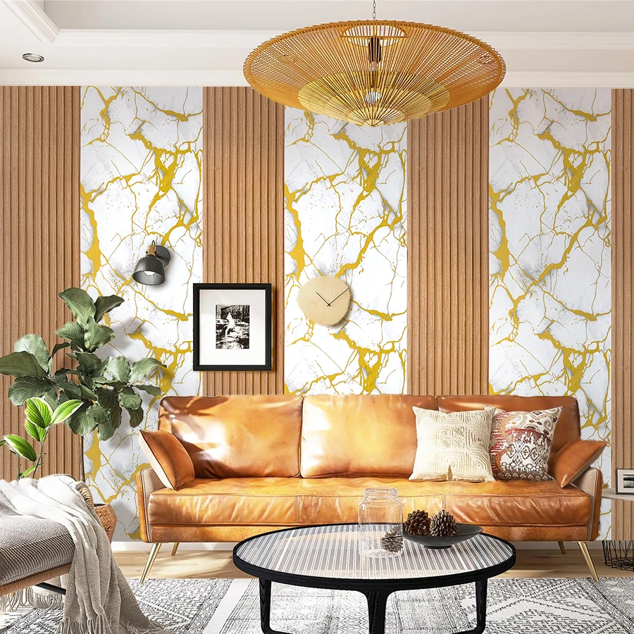 Gold Marble Wall Panel 3D Self Adhesive Wallpaper for Living Room Bedroom Luxury Modern Wall Decor
Gold Marble Wall Panel 3D Self Adhesive Wallpaper for Living Room Bedroom Luxury Modern Wall Decor