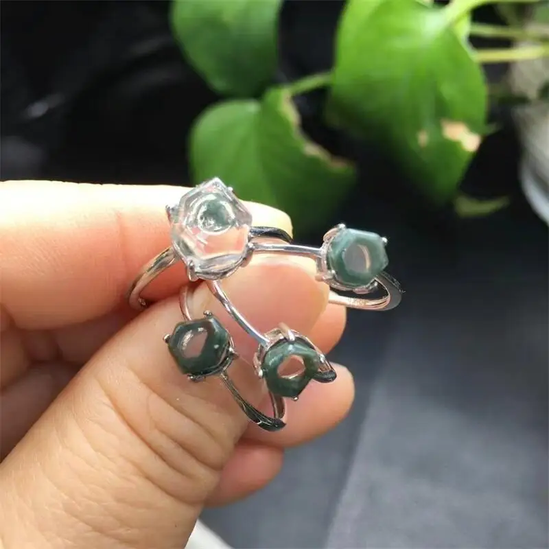 Natural Green Garden Quartz Adjustable Size Ring Gemstone Trendy Creative Mature Fashion Women Healing Jewelry Gift 1PCS 
Natural Green Garden Quartz Adjustable Size Ring Gemstone Trendy Creative Mature Fashion Women Healing Jewelry Gift 1PCS