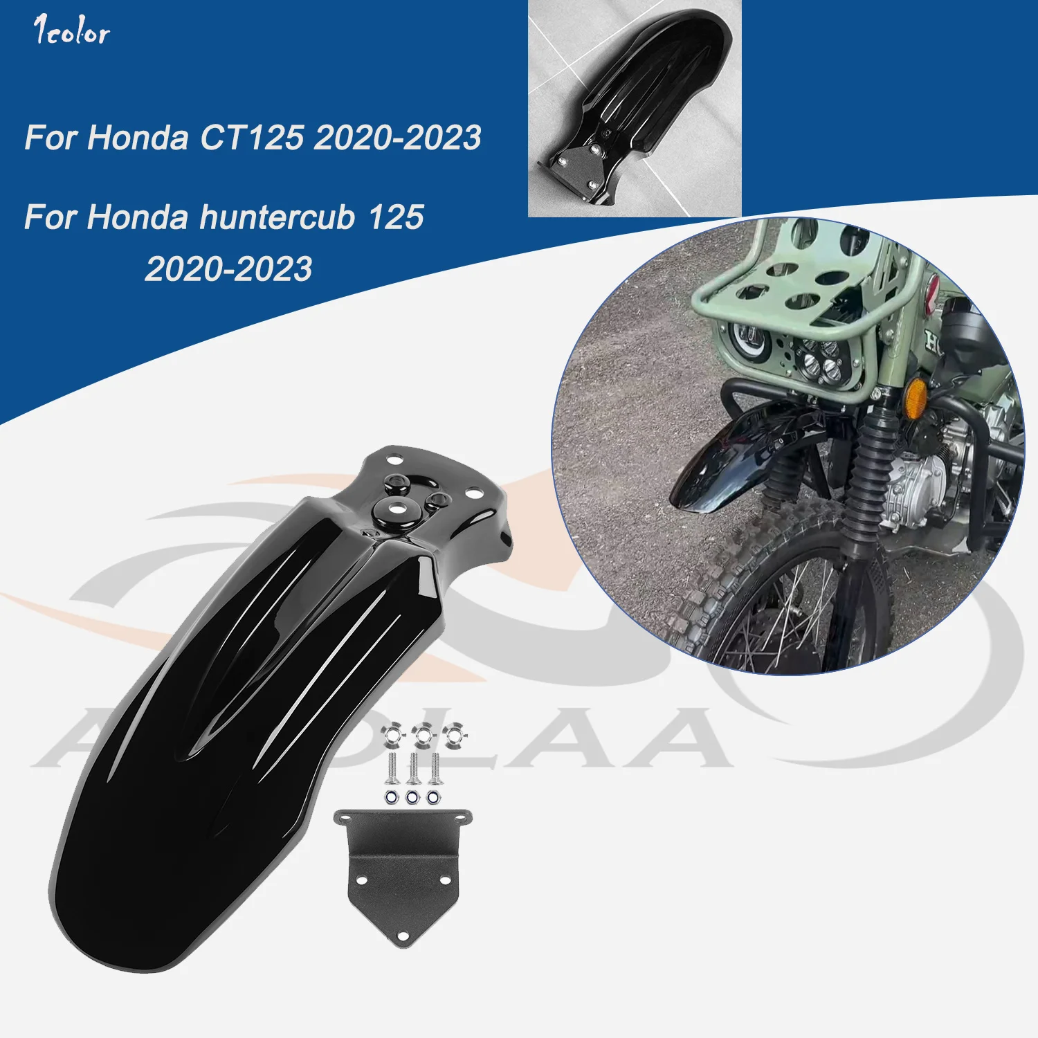 Black Front Mudguard For Honda CT125 huntercub 125 2020 2021 2022 2023 Extender Hugger Front Fender Motorcycle Accessories
Black Front Mudguard For Honda CT125 huntercub 125 2020 2021 2022 2023 Extender Hugger Front Fender Motorcycle Accessories