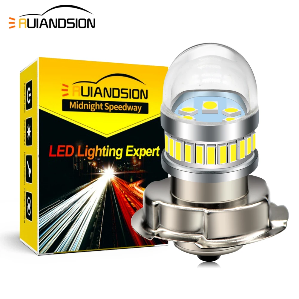 P26S LED Motorcycle Headlight Bulb S3 10-30V White Light 2000LM 300% Brighter Longer Lifespan for Motorcycle Moped 2Pcs
P26S LED Motorcycle Headlight Bulb S3 10-30V White Light 2000LM 300% Brighter Longer Lifespan for Motorcycle Moped 2Pcs