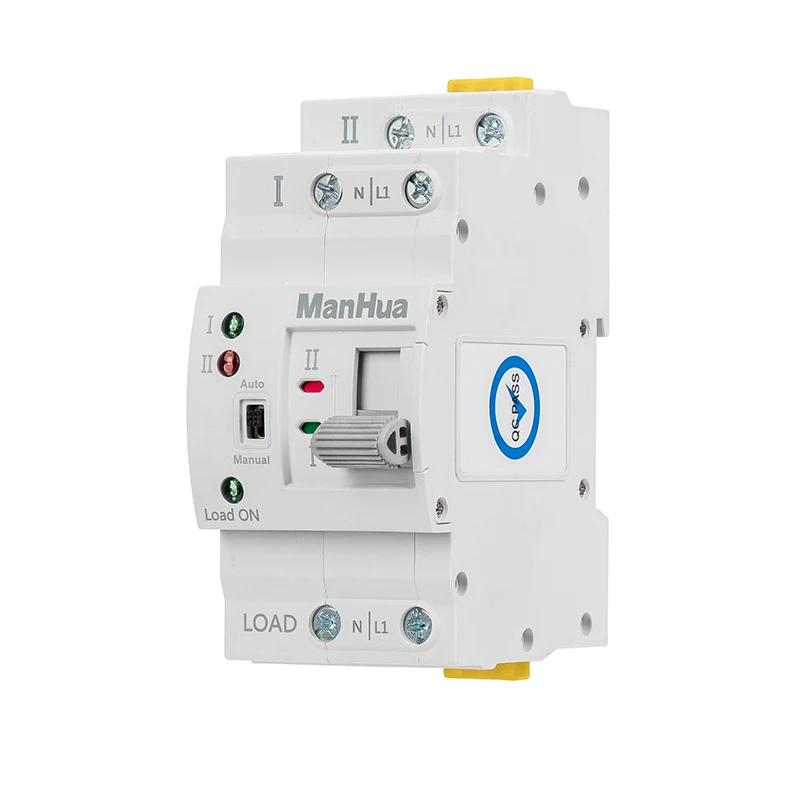 ManHua MES1-63NS/2P AC 220V 63A 2 Poles Dual Power Automatic Transfer Switch Electric Switch PC Type Switch Household Din Rail
ManHua MES1-63NS/2P AC 220V 63A 2 Poles Dual Power Automatic Transfer Switch Electric Switch PC Type Switch Household Din Rail