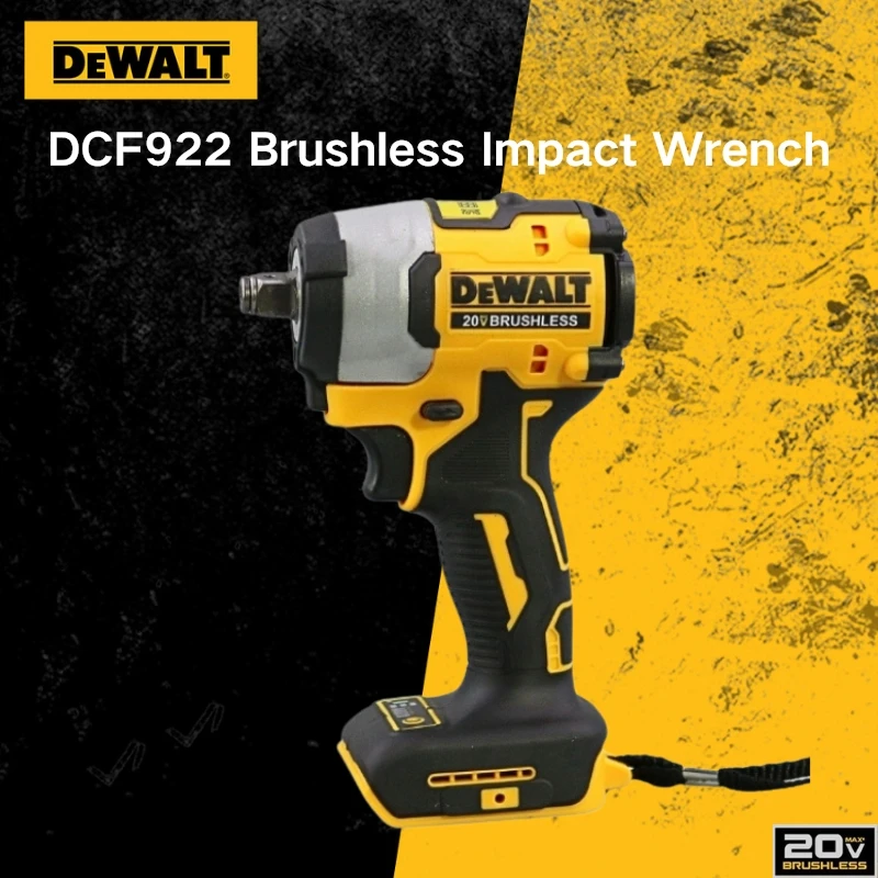 DEWALT DCF922 Brushless Cordless Impact Wrench 20V Lithium Power Tools 406NM 1/2" Variable Speed Rechargeable Wrench
DEWALT DCF922 Brushless Cordless Impact Wrench 20V Lithium Power Tools 406NM 1/2" Variable Speed Rechargeable Wrench