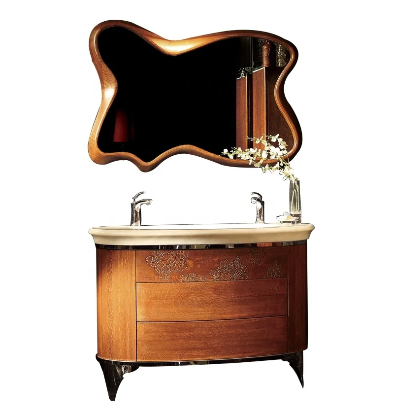 Antique Style Fine Quality Luxury Solid Wood Bathroom Vanity Set
Antique Style Fine Quality Luxury Solid Wood Bathroom Vanity Set