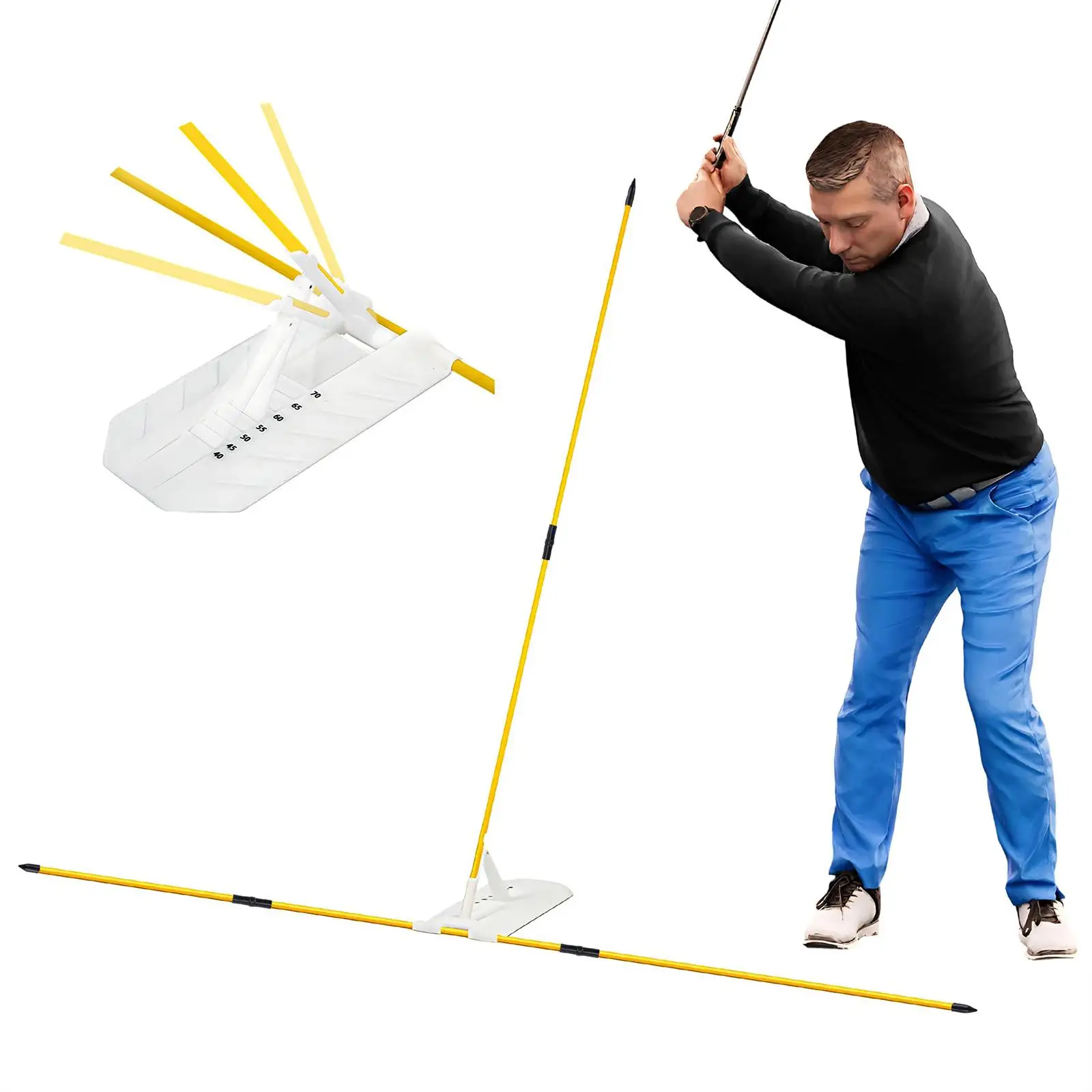 Golf Alignment Stick Holder Gift Golf Training Aid for Golf Course Backyard Indoor Outdoor Backyard Golf Course Accessories
Golf Alignment Stick Holder Gift Golf Training Aid for Golf Course Backyard Indoor Outdoor Backyard Golf Course Accessories