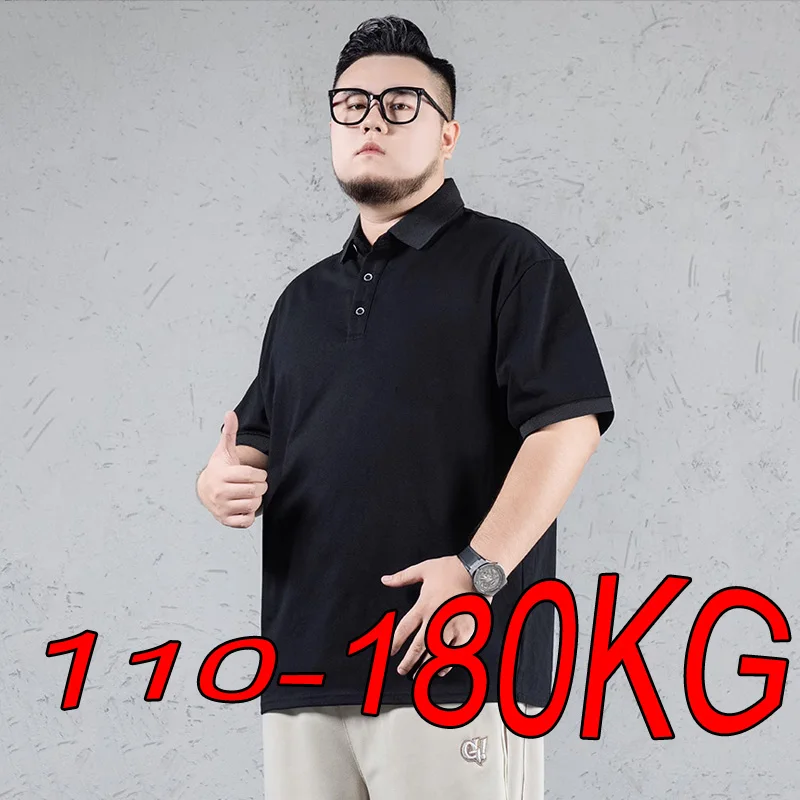 Men Plus Size POLO Shirt Summer Short Sleeved Oversized Polo Shirts Tshirts Pure Color Business Shirts
Men Plus Size POLO Shirt Summer Short Sleeved Oversized Polo Shirts Tshirts Pure Color Business Shirts