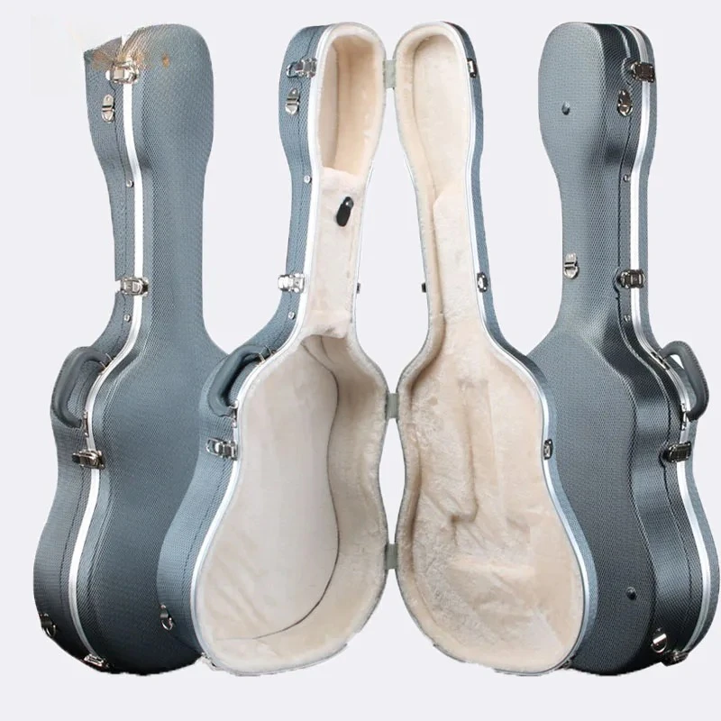 38-43 Inch Guitar Hard Case Leather Acoustic Classical 100% Plush Lining
38-43 Inch Guitar Hard Case Leather Acoustic Classical 100% Plush Lining