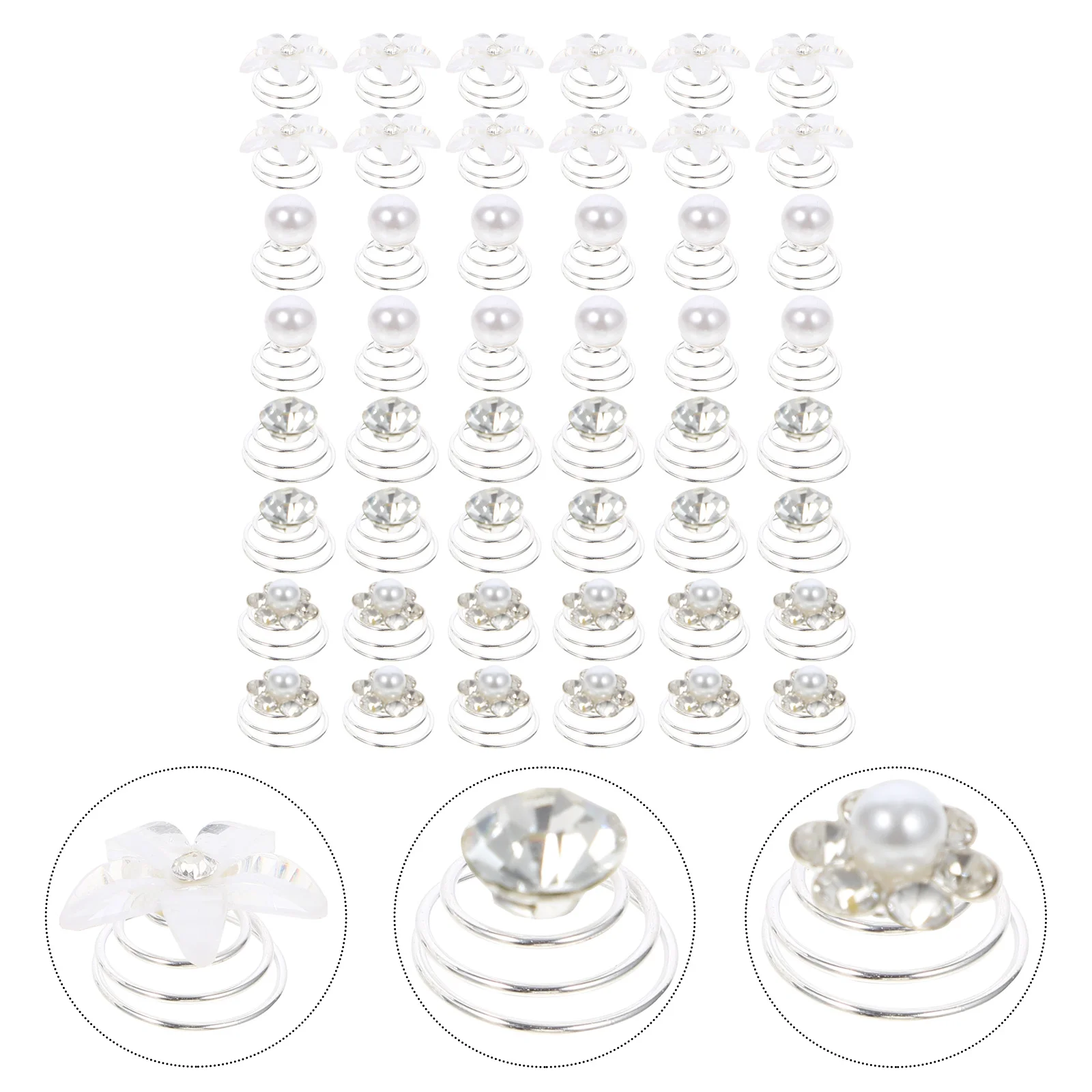 48 Pcs Wedding Spiral Hair Bridal Accessories Clips Pearl Pin for Women Swirl Rhinestone Braids Screw Bride
48 Pcs Wedding Spiral Hair Bridal Accessories Clips Pearl Pin for Women Swirl Rhinestone Braids Screw Bride