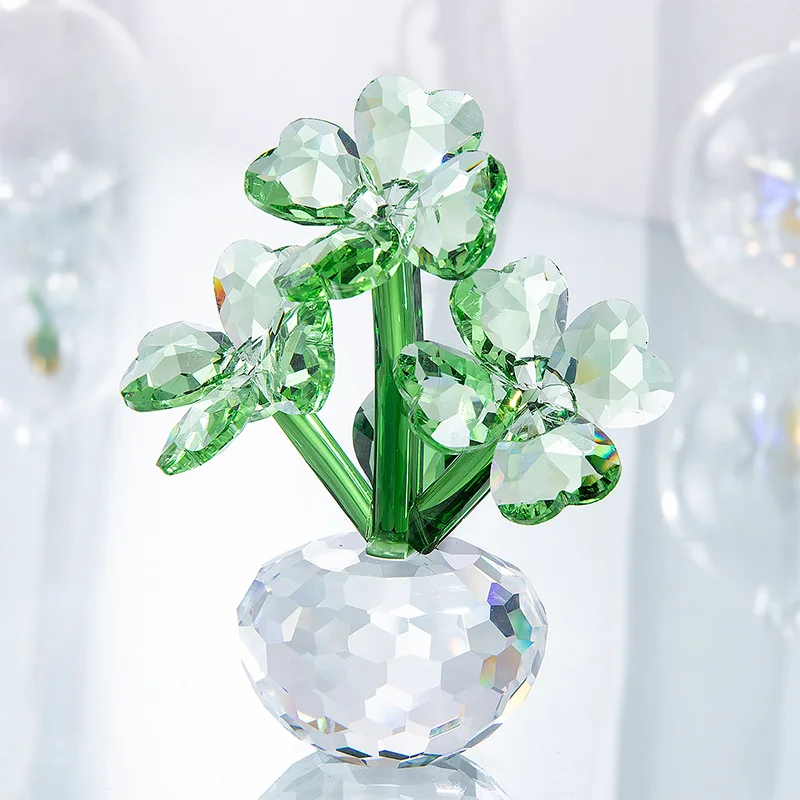 Crystal Sun Flower Ornaments Home Decoration Simulation Crystal Clover Desktop Ornaments Girls Gifts Car Interior
Crystal Sun Flower Ornaments Home Decoration Simulation Crystal Clover Desktop Ornaments Girls Gifts Car Interior