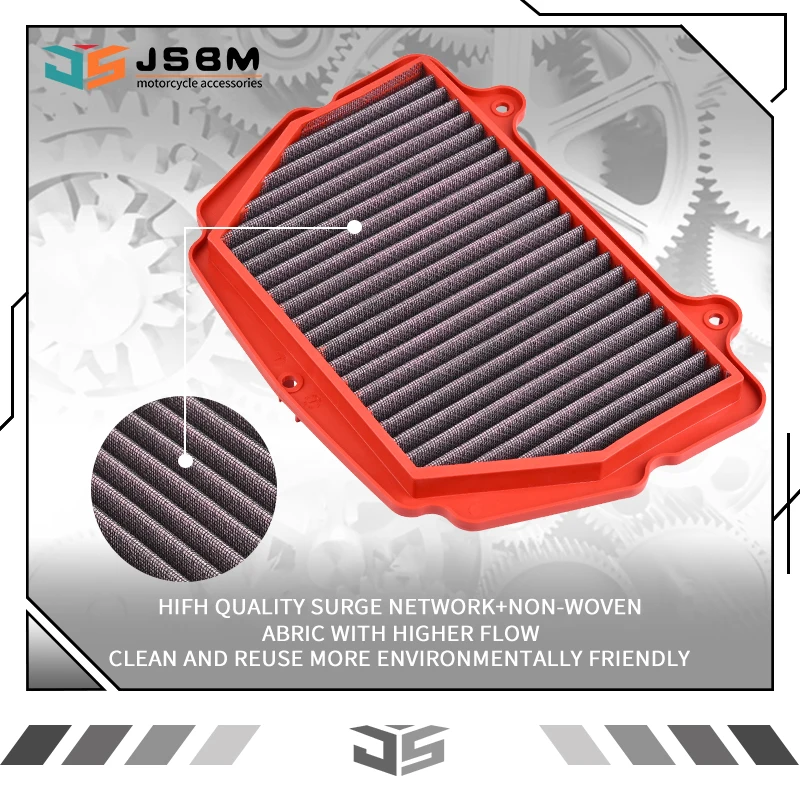 JSBM Motorcycle Accessories High Flow Air Filter For Suzuki GSXR1300 GSX1300R Hayabusa 2021 2022 2023 2024 13780-10L00-000
JSBM Motorcycle Accessories High Flow Air Filter For Suzuki GSXR1300 GSX1300R Hayabusa 2021 2022 2023 2024 13780-10L00-000