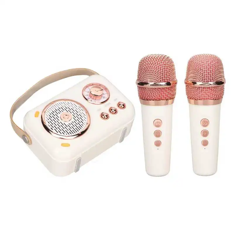 Dual Microphone Karaoke Machine Enhanced Bass 6 Modes Family KTV System Outdoor Portable PA Speaker With Mic For Party Activity
Dual Microphone Karaoke Machine Enhanced Bass 6 Modes Family KTV System Outdoor Portable PA Speaker With Mic For Party Activity