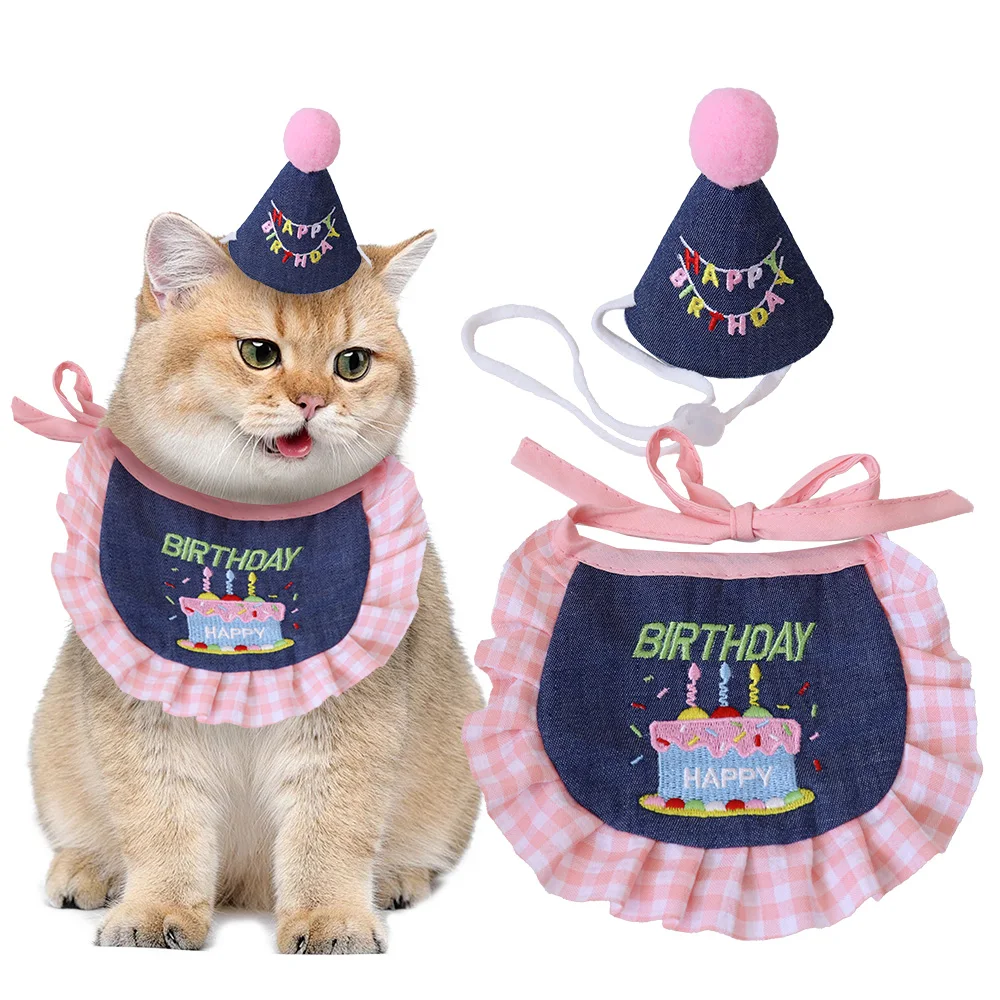 Party Hat Mini Doggy Outfit Puppy Supplies Cute Cat Dog Accessories Adjustable Pet Birthday Bandana Scarf Set
Party Hat Mini Doggy Outfit Puppy Supplies Cute Cat Dog Accessories Adjustable Pet Birthday Bandana Scarf Set