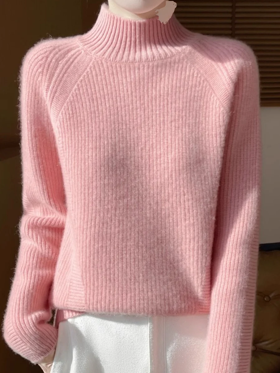 2026 New Women's Spring Wool Thickened Half High Collar Loose Versatile Knitted Sweater Comfortable Fit Long Sleeve Crew Neck
2026 New Women's Spring Wool Thickened Half High Collar Loose Versatile Knitted Sweater Comfortable Fit Long Sleeve Crew Neck
