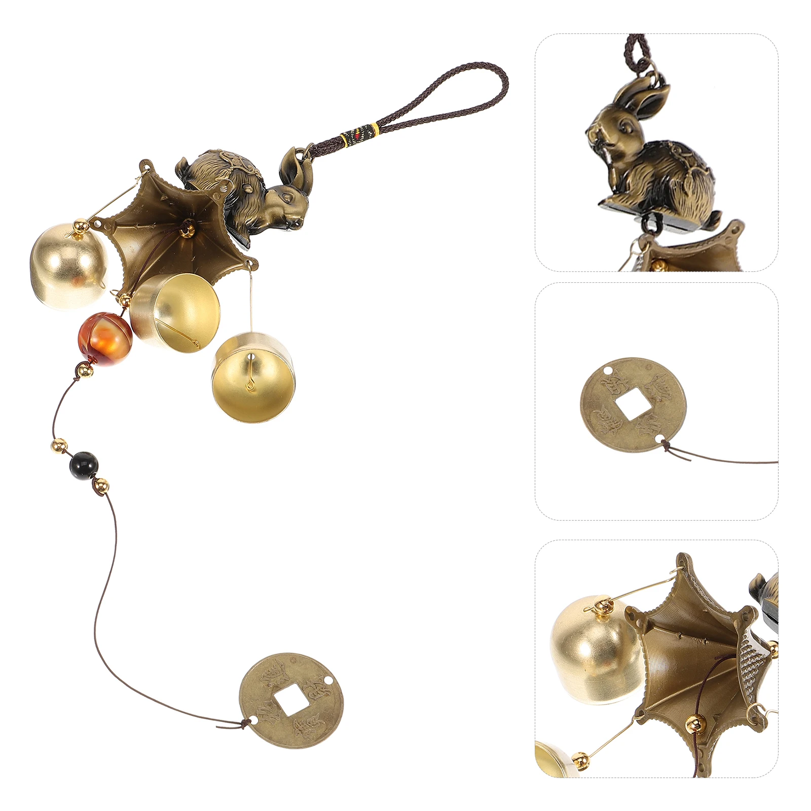 Brass Wind Chime Vintage Decorative Hanging Bell Feng Shui Auspicious Gift Ornament For Outdoor Decoration Chinese 
Brass Wind Chime Vintage Decorative Hanging Bell Feng Shui Auspicious Gift Ornament For Outdoor Decoration Chinese