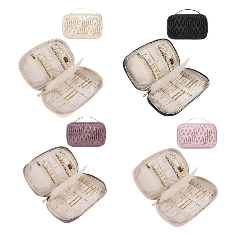 J0MC Multi Layer Jewelry Organizers Sturdy Jewelry Organizers Bag For Women Travel
J0MC Multi Layer Jewelry Organizers Sturdy Jewelry Organizers Bag For Women Travel