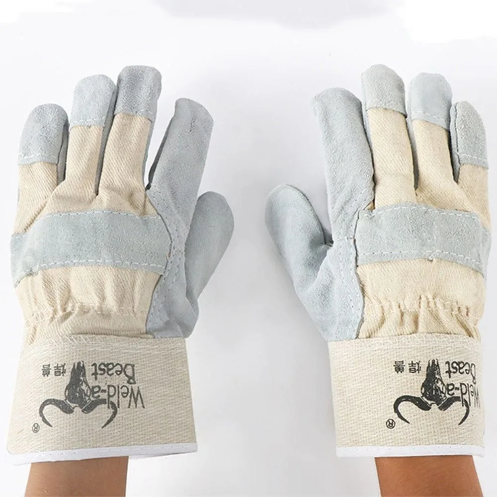 1 Pair Abrasion Resistant Leather Welding Gloves Labor Protection Thickened Cowhide Work Gloves Heat Resistant Comfortable
1 Pair Abrasion Resistant Leather Welding Gloves Labor Protection Thickened Cowhide Work Gloves Heat Resistant Comfortable