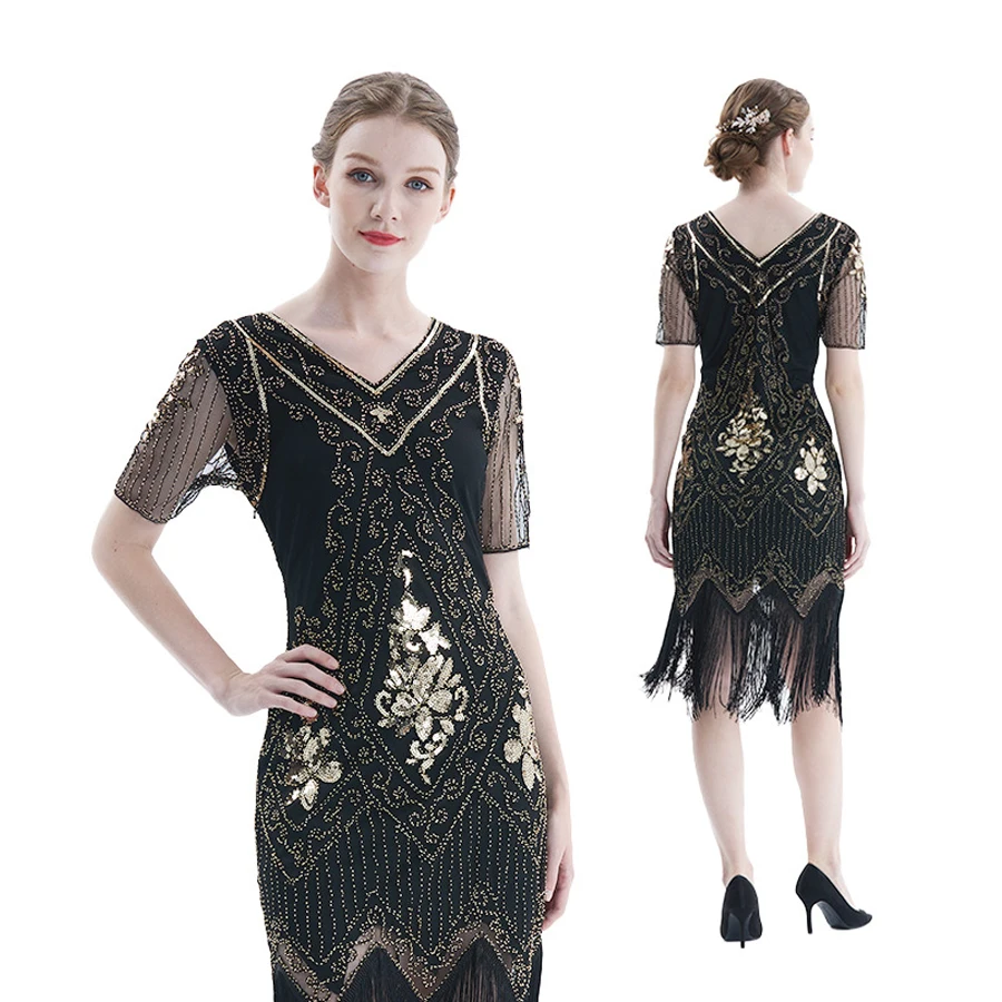 PARTY 1920S Women Flapper Dress Sequin Dress V Neck Lace Fringed Dress Costume Women lapper Dresses 1920s Fringed Sequin Dress
PARTY 1920S Women Flapper Dress Sequin Dress V Neck Lace Fringed Dress Costume Women lapper Dresses 1920s Fringed Sequin Dress