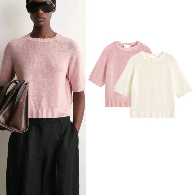 Summer New Women's Lazy Style Standard Fit round Neck Short Sleeve Ribbed Layer Short T-Shirt Polyester Fiber Casual Comfortable
Summer New Women's Lazy Style Standard Fit round Neck Short Sleeve Ribbed Layer Short T-Shirt Polyester Fiber Casual Comfortable