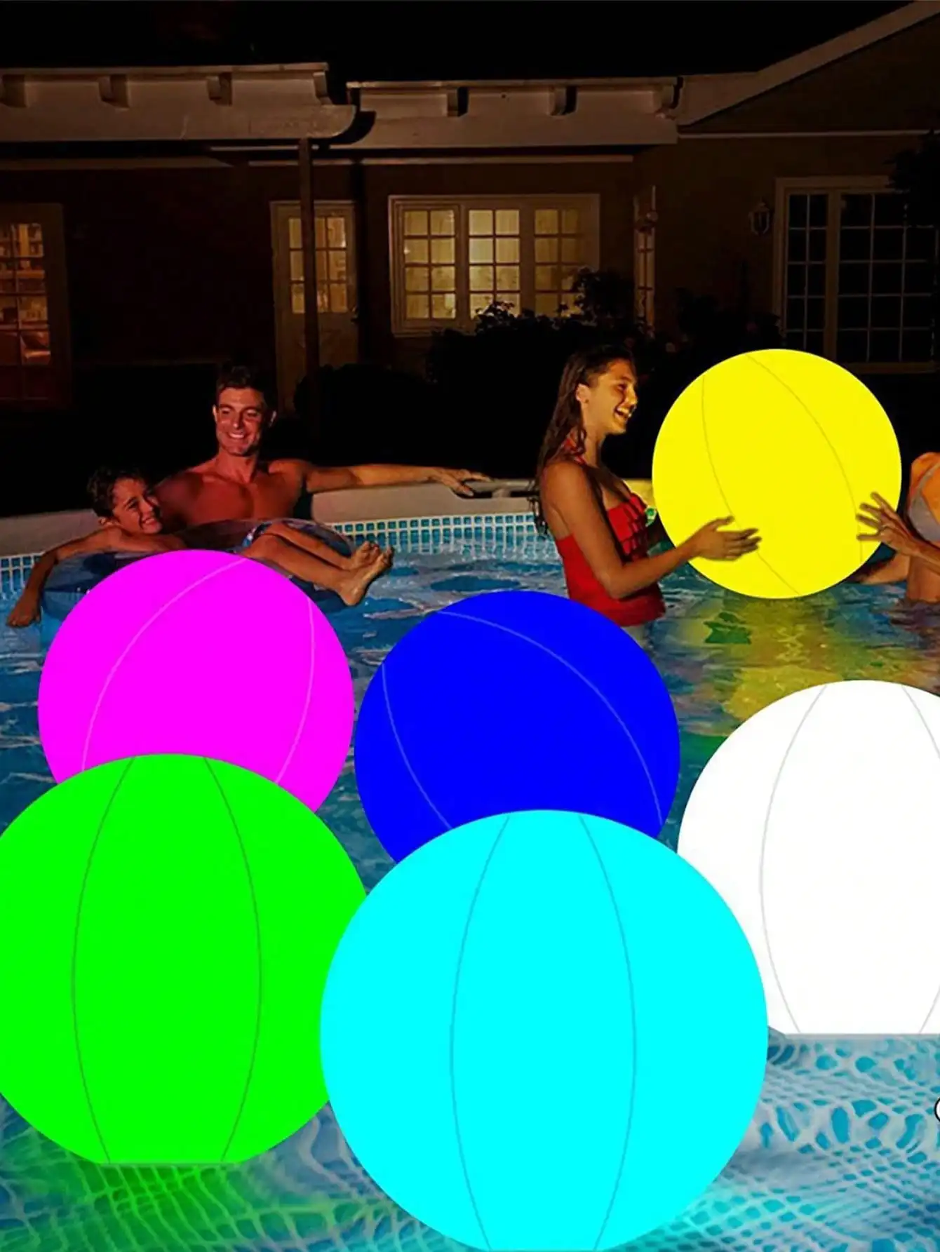 Glow Ball 16'' Inflatable LED Light Up Beach Ball with Remote, for Beach Indoor Outdoor Games and Decorations, 1PCS Random
Glow Ball 16'' Inflatable LED Light Up Beach Ball with Remote, for Beach Indoor Outdoor Games and Decorations, 1PCS Random