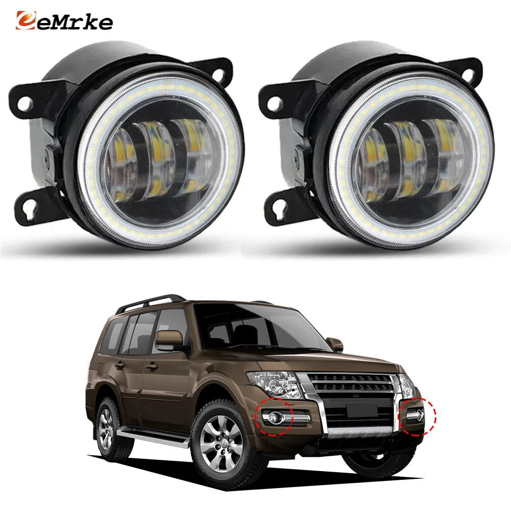 White+ Yellow LED Fog Lights 40W For Mitsubishi Pajero Montero Shogun 2006-2023 Front Daytime Runnin Lamp Angel Eyes DRL
White+ Yellow LED Fog Lights 40W For Mitsubishi Pajero Montero Shogun 2006-2023 Front Daytime Runnin Lamp Angel Eyes DRL