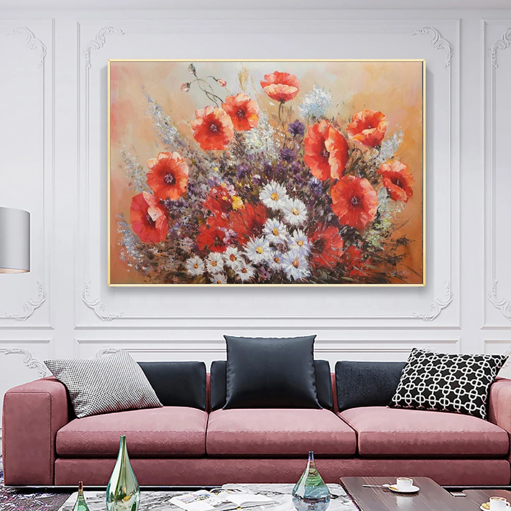 Handmade Knife Texture Red Flower Painting On Canvas Hand Painted Flower Artwork Oil Painting Modern Home Decoration Wall Art
Handmade Knife Texture Red Flower Painting On Canvas Hand Painted Flower Artwork Oil Painting Modern Home Decoration Wall Art